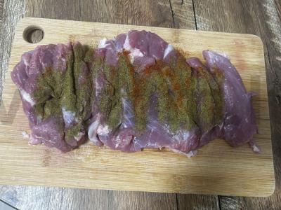 Indėnų šlaunies mėsos ritinys orkaitėje Žingsnis 2