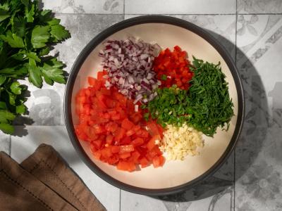 Salsa padažas prie traškučių Žingsnis 2