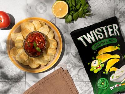 Salsa padažas prie traškučių pagrindine nuotrauka