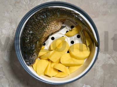 Žuvis garuose Žingsnis 4