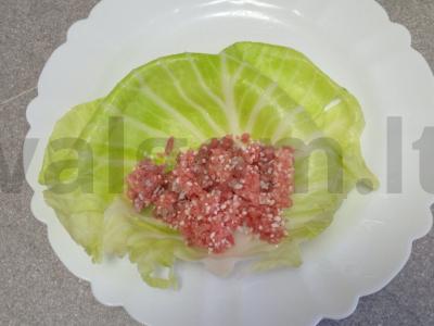 Balandėliai su jautienos faršu Žingsnis 5