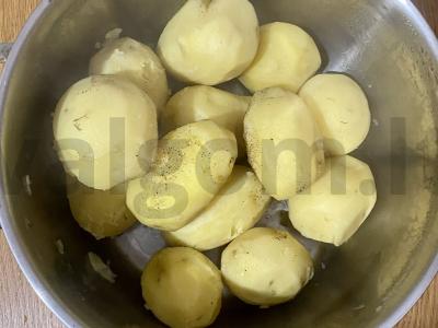 Klasikiniai bulvių košė su pienu Žingsnis 2