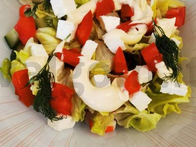 Salotas su feta „Ryškumas“ Žingsnis 11