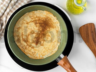 Blynai su lašiša ir grietinėlės sūriu Žingsnis 4