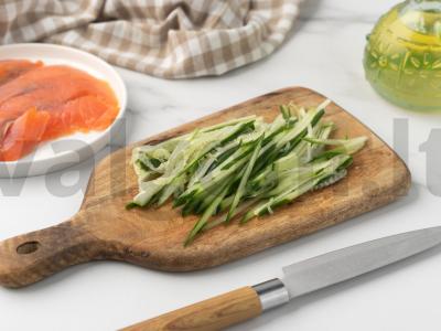 Blynai su lašiša ir grietinėlės sūriu Žingsnis 5