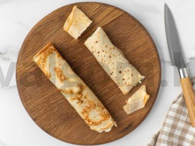 Blynai su lašiša ir grietinėlės sūriu Žingsnis 7