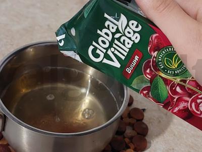 Vyšnių želė su vaniliniu cukrumi Žingsnis 3