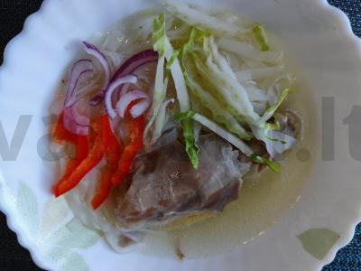 Vištienos ir daržovių sriuba su makaronais Žingsnis 14