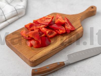 Grilio salotas su cukinijomis ir paprikomis Žingsnis 2