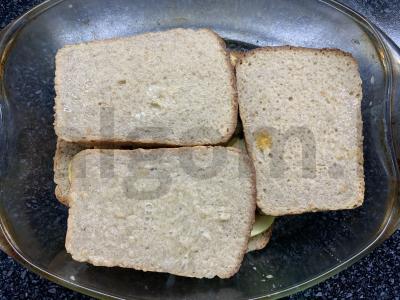 Duonos apkepas su obuoliais Žingsnis 6