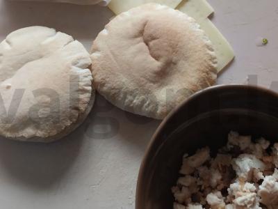 Pita su sūriu ir vištienos faršu Žingsnis 3