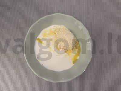 Pasta „Carbonara“ su parmezanu Žingsnis 4