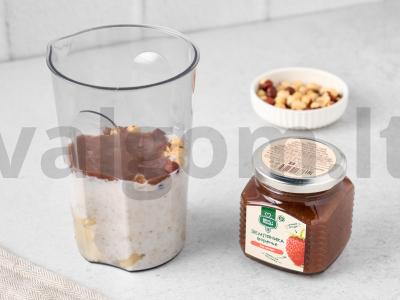 Paprastas braškių smoothie dubuo Žingsnis 3