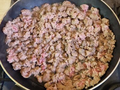 Pšenių košė su kalakutienos faršu ir moliūgu Žingsnis 6