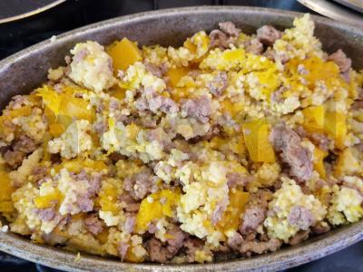 Pšenių košė su kalakutienos faršu ir moliūgu Žingsnis 7