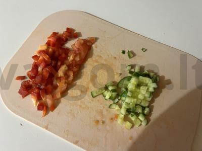 Skani mėsos salotos „Šiluma“ Žingsnis 7