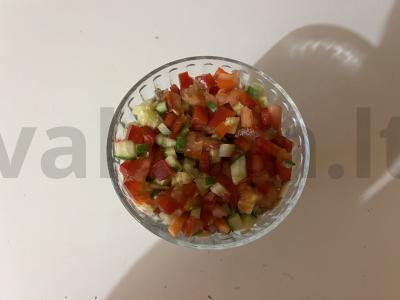 Skani mėsos salotos „Šiluma“ Žingsnis 15