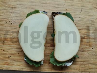 Sumuštiniai su rūkytu sūriu ir šonine Žingsnis 4