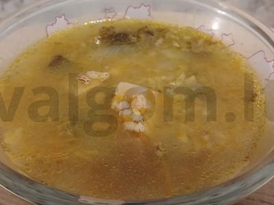 Sriuba su kalakutiena, ryžiais ir grybais pagrindine nuotrauka