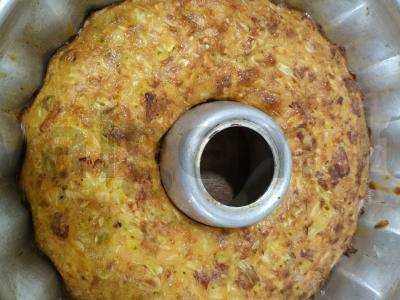 Keksas su šviežia kopūstais ir rūkytomis dešromis Žingsnis 5