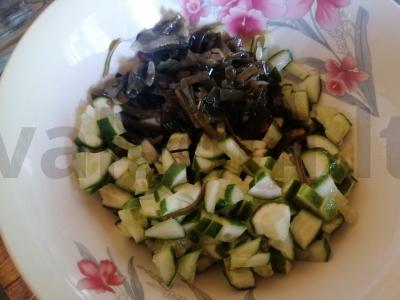 Salotos su jūros kopūstais ir žolelėmis Žingsnis 1