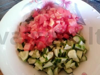 Salotos su jūros kopūstais ir žolelėmis Žingsnis 2