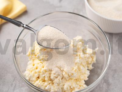 Varškėčiai be miltų Žingsnis 3