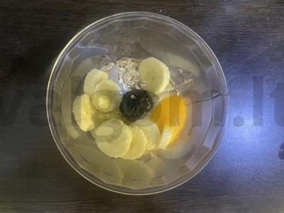 Avižiniai blynai iš trijų naudingų ingredientų Žingsnis 3