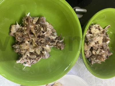 Šaltiena su kiaulės kojos, jautiena ir vištiena Žingsnis 8