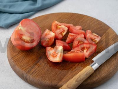 Paprastas pomidorų padažas žiemai Žingsnis 1