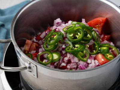 Paprastas pomidorų padažas žiemai Žingsnis 3