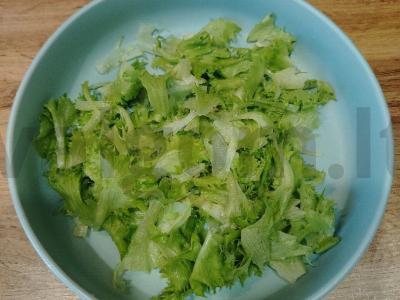 Šiltas salotas su burrata ir vyšniniais pomidorais Žingsnis 3