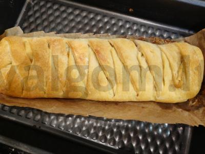 Sluoksniuotas mielinis pyragas su vištiena ir grybais Žingsnis 16