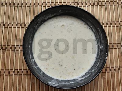 Blynai su sezamo, chia sėklomis ir vanilinu pusryčiams Žingsnis 2