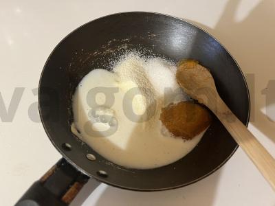 Švelni manų košė su abrikosų džemu Žingsnis 3