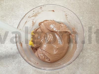 Šokoladiniai keksiukai su cukraus pudra Žingsnis 6