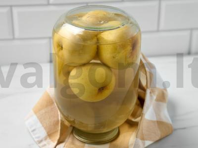 Antanovkos kompotas žiemai Žingsnis 5