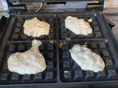 Vafliai su tarkuotu sūriu Žingsnis 4