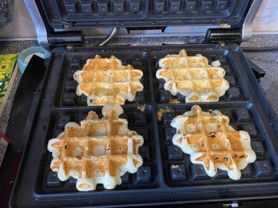 Vafliai su tarkuotu sūriu Žingsnis 5