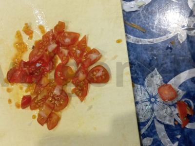 Salotas su feta sūriu per 10 minučių Žingsnis 2