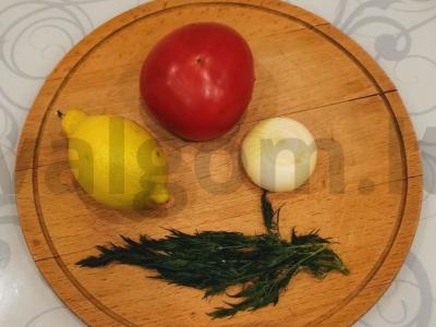 Salotas su rukola ir pomidorais Žingsnis 1