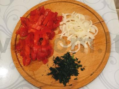 Salotas su rukola ir pomidorais Žingsnis 2