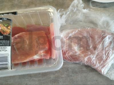 Kiaulienos šnicelis su daržovėmis Žingsnis 1