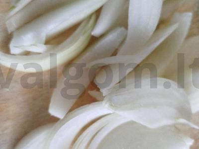 Kiaulienos šnicelis su daržovėmis Žingsnis 4