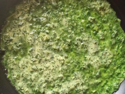 Špinatų blynai su įdaru Žingsnis 4