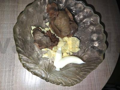 Įdaryti kiaušiniai su menkės kepenimis Žingsnis 2