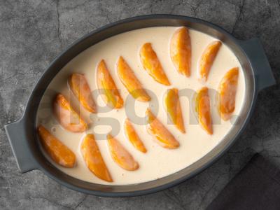 Kepta persimonų su grietine Žingsnis 4