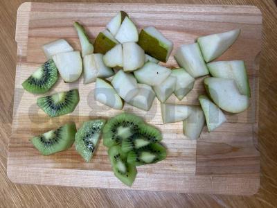 Kremiškas smūdis su bananais ir kriaušėmis Žingsnis 2