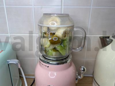 Kremiškas smūdis su bananais ir kriaušėmis Žingsnis 4