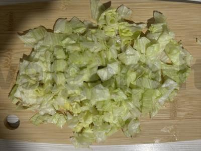 Lengvas salotas su keptu tofu Žingsnis 5